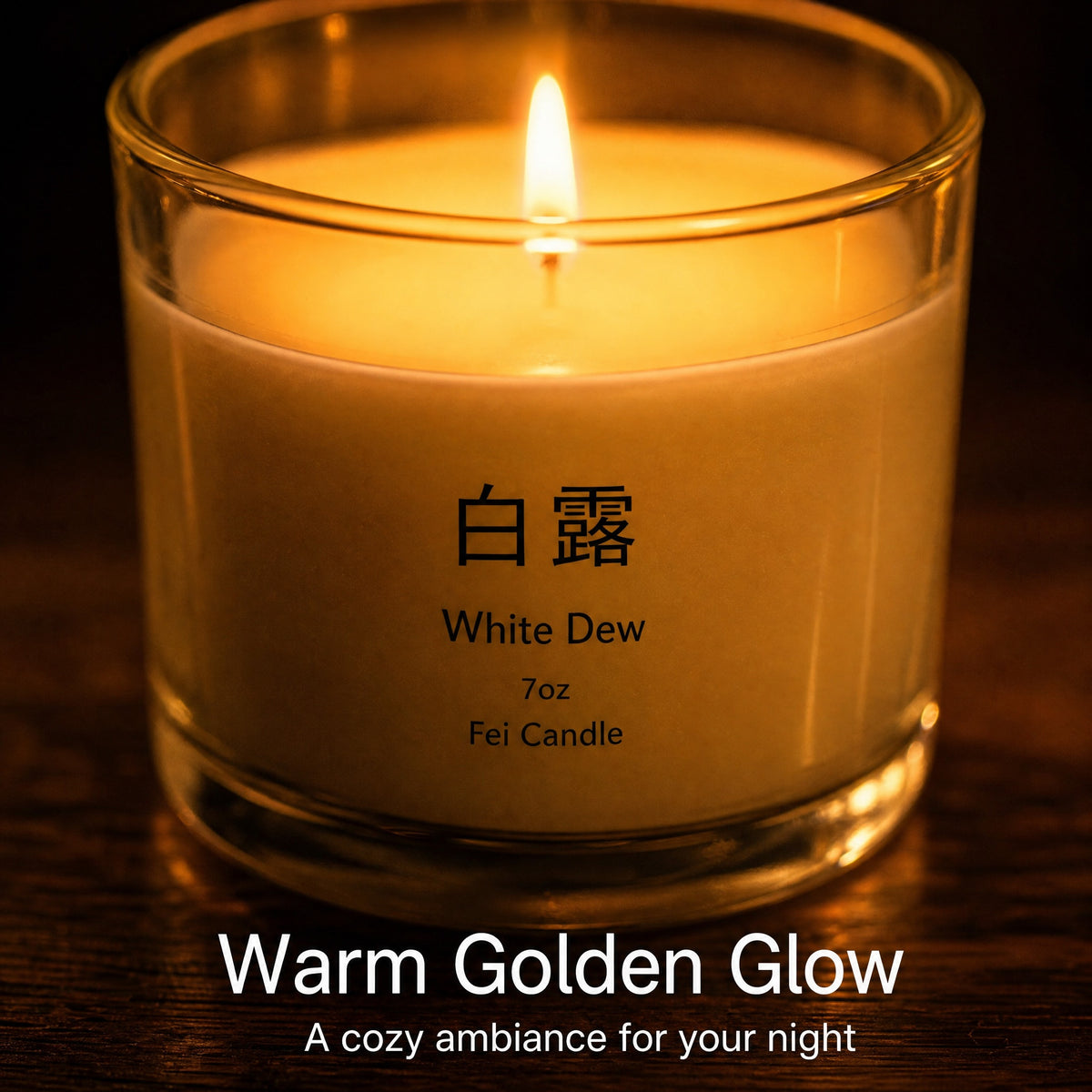 White Dew Osmanthus & Pear Soy Candle — 7oz Hand-Poured