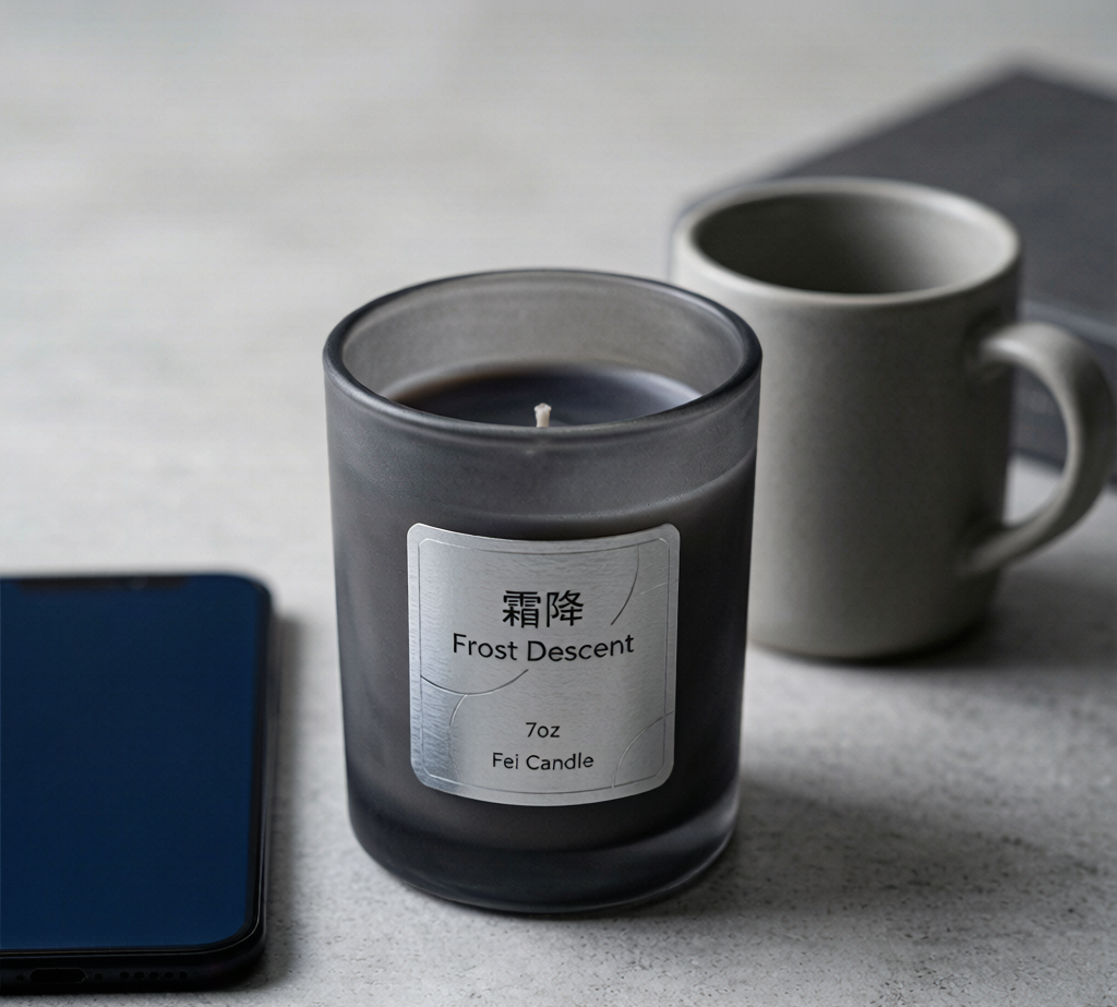 Frost Descent Pine Needle & White Tea Soy Candle — 7oz Hand-Poured