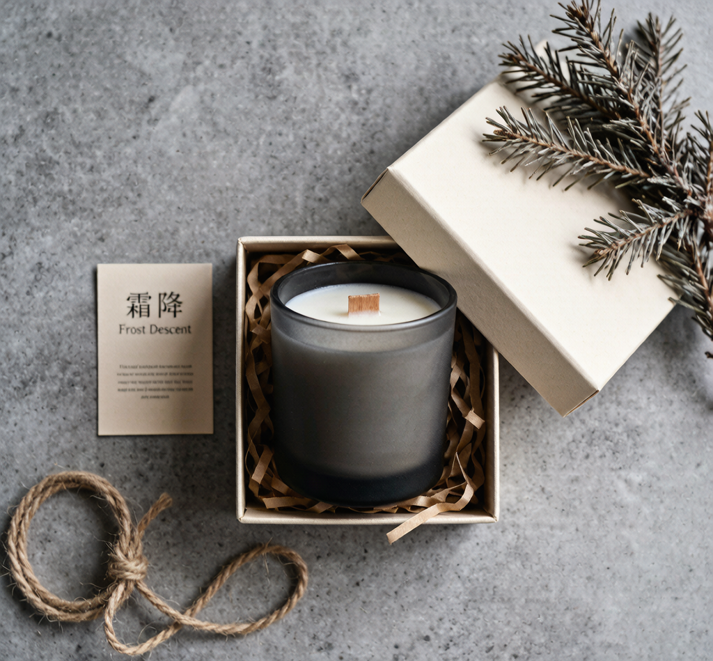 Frost Descent Pine Needle & White Tea Soy Candle — 7oz Hand-Poured